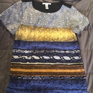 Kenneth Cole New‎ York colorful snakeskin top